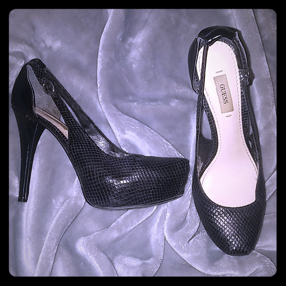 Guess black heels
